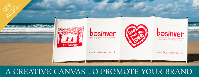 Canvas Windbreaks to promote your brand