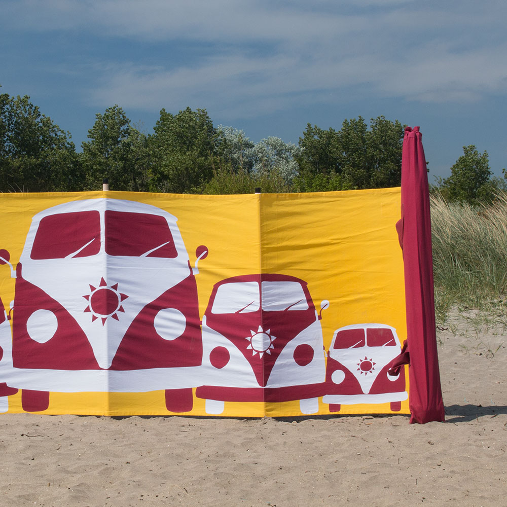 Camper Van Yellow Windbreak