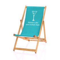Personalised gifts deckchair with message