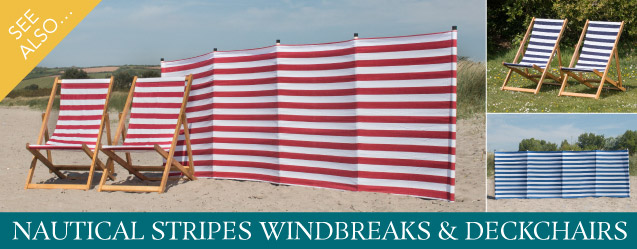 Nautical stripes windbreaks and