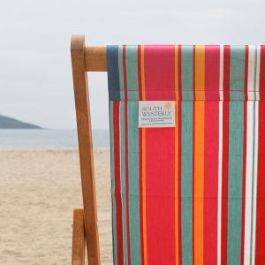 mediterranean striped deckchair