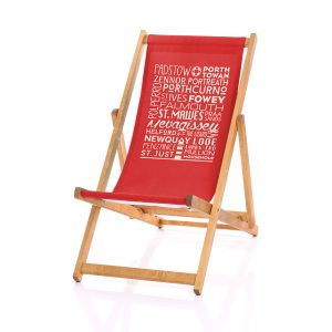 Cornwall Place Names Red Deckchair