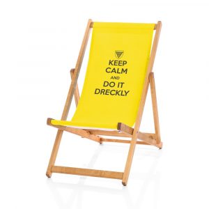 keep calm and do it dreckly deckchair