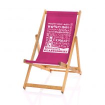 somerset place names deckchair in pink
