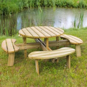 round-picnic-table
